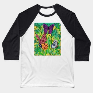 Butterflies 52 (Style:8) Baseball T-Shirt